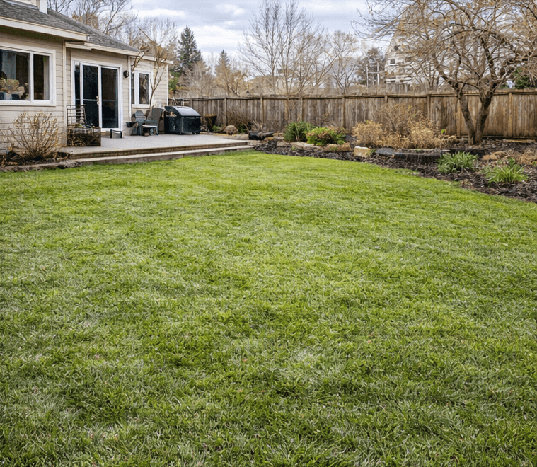 Seasonal cleanup before spring after cleanup