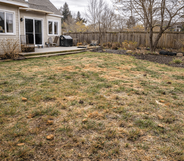 Seasonal cleanup before spring before cleanup